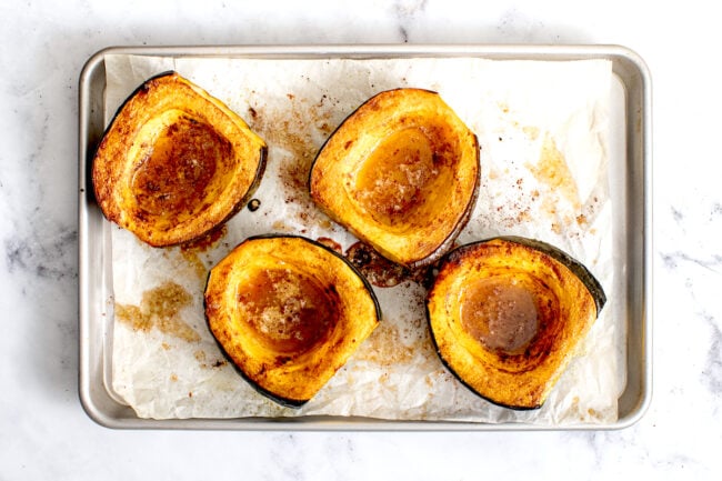 Roasted Acorn Squash - Two Peas & Their Pod