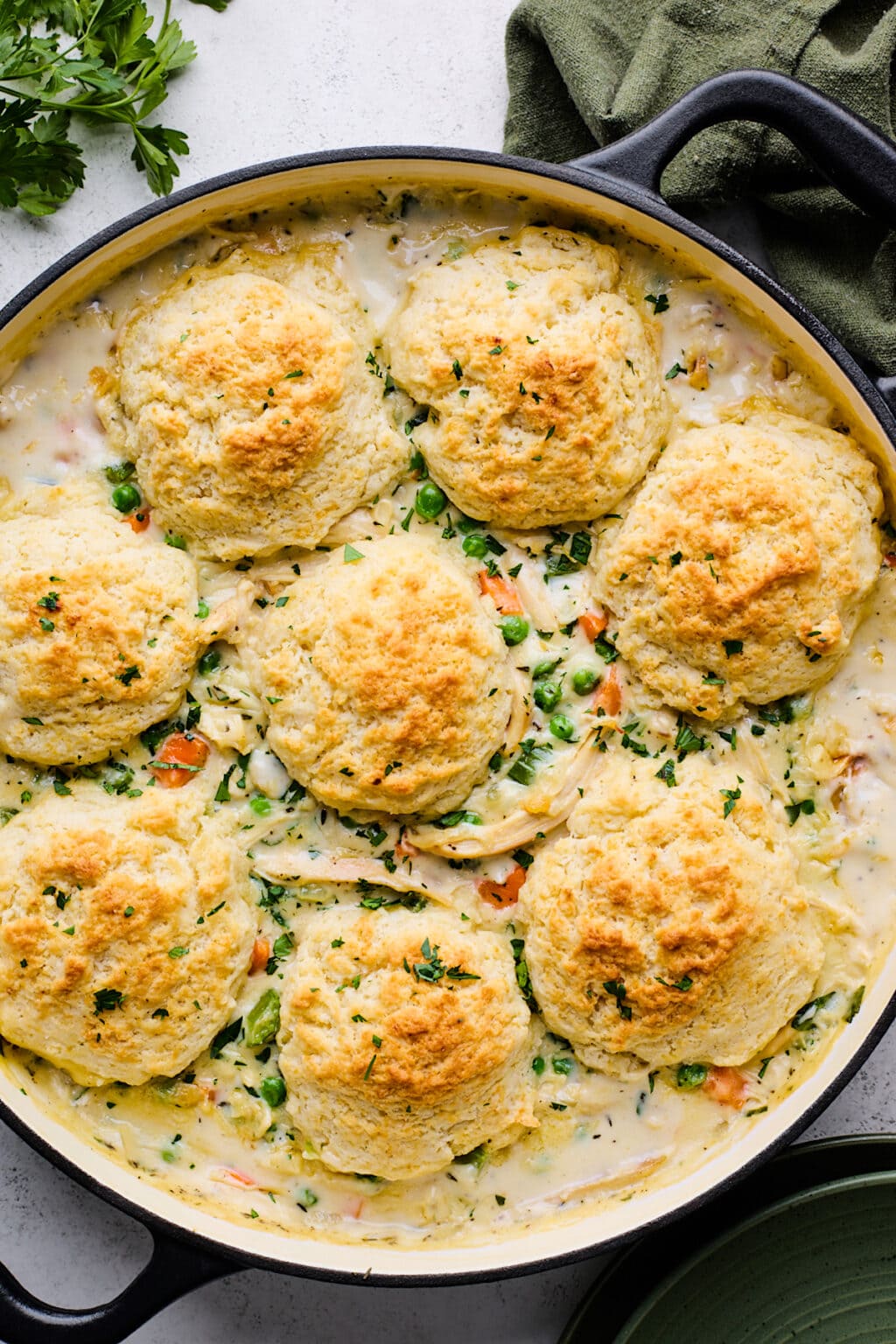 Chicken Pot Pie with Biscuits - Two Peas & Their Pod