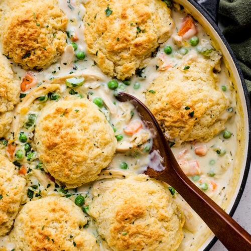 Chicken Pot Pie with Biscuits - Two Peas & Their Pod