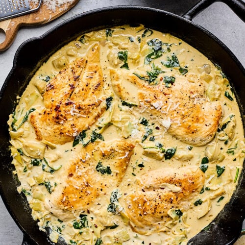 Spinach Artichoke Chicken - Two Peas & Their Pod