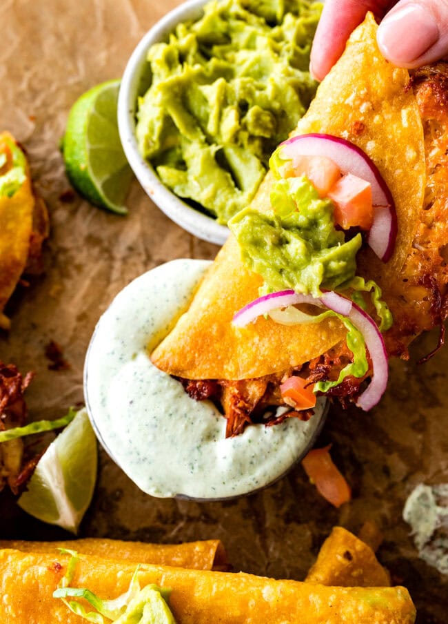 Crispy Chicken Tacos - Two Peas & Their Pod