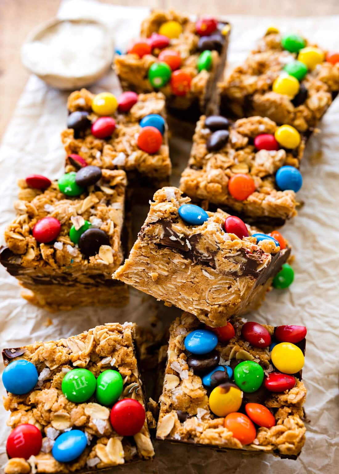 No Bake Monster Cookie Bars - Two Peas & Their Pod